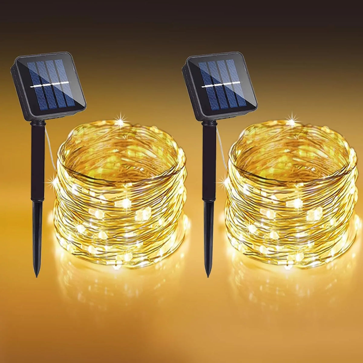 Fairy Lights Solar Garden Lights String Lights with 8 Modes Waterproof Wire Lights for Patio Yard Trees Christmas Party - im…