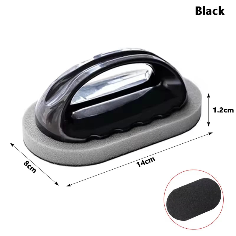 Magic Emery Sponge Brush Wipe Eraser Cleaner Kitchen Bath Rust Strong Decontamination Cleaning Tools With Handle Household T…