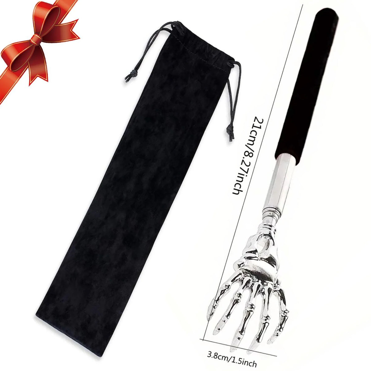 Portable Extendable Back Scratcher Stainless Steel Telescoping Back Scratcher for Both Human and Pets Extendable Back Massag…