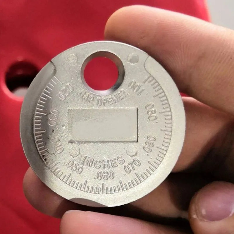1pc Coin- Type 0.6-2.4mm Spark Plug Gap Gauge Measurement Tool Range Spark Plug Gage Caliber Measuring Tool - image 6