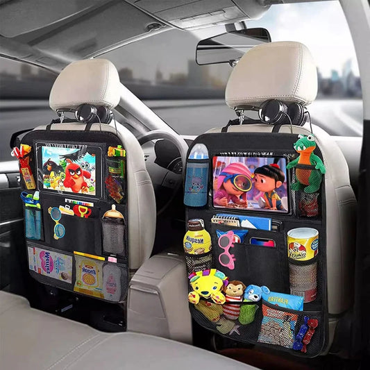 Car Backseat Organizer with Touch Screen Tablet Holder Auto Storage Pockets Cover Car Seat Back Protectors Car Accessories -…