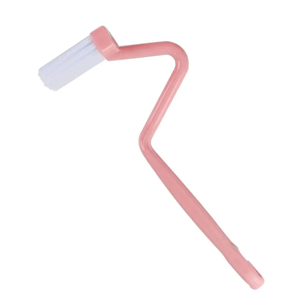 Toilet Cleaning Brush S Shape Portable Wc Scrubber Curved Side Bending Handle Corner - image 9