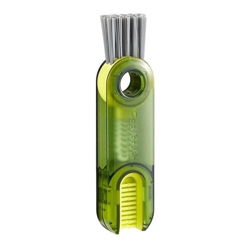 1PC cleaning brush three in one cup brush water cup cleaning artifact thermos bottle gap U-shaped cup mouth cup lid brush -…