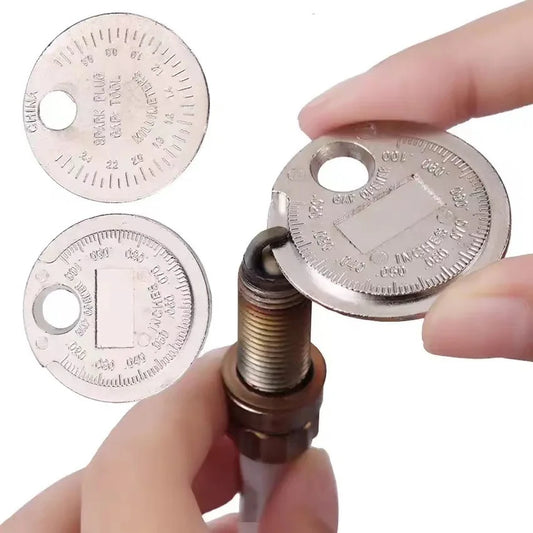 1pc Coin- Type 0.6-2.4mm Spark Plug Gap Gauge Measurement Tool Range Spark Plug Gage Caliber Measuring Tool - image 2