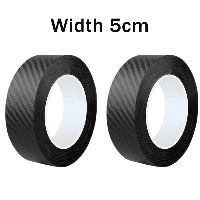 Nano Carbon Fiber Car Sticker Paste Protector Strip DIY Automotive Protective Film Auto Door Sill Side Mirror Anti Scratch T…