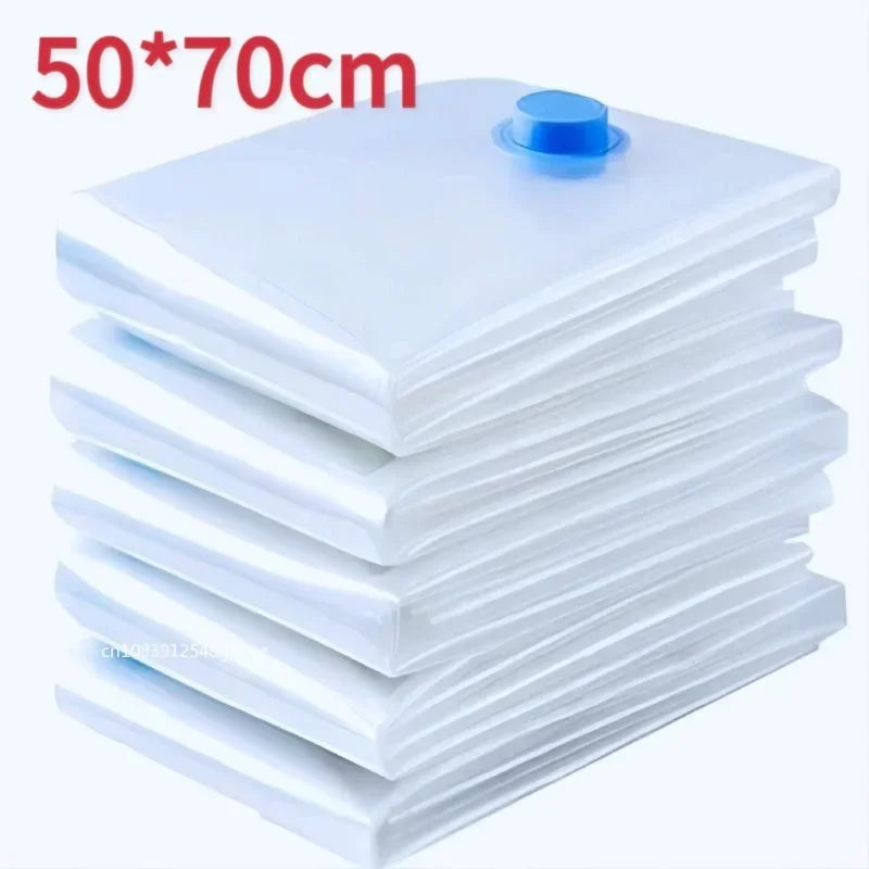 1/3/5PCS Vacuum Bag and Pump Cover for Clothes Storing Large Plastic Compression Empty Bag Travel Accessories Storage Contai…