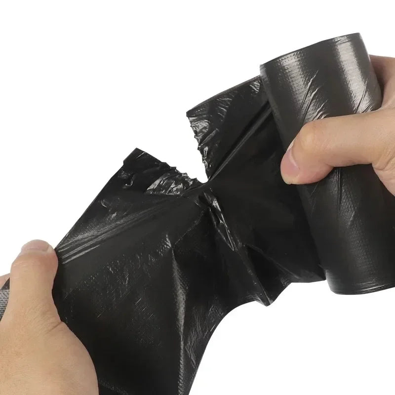 100/300/500PCS Black Disposable Garbage Bag Roll Up Plastic Garbage Bag for Household Kitchen Bathroom Travel - image 6