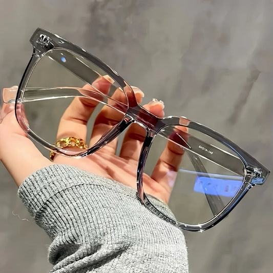 1/2/3 Pairs of Universal Fashion Glasses, Square-Framed Glasses, Fashionable Campus Style, Clear Black Frame, Back to School…