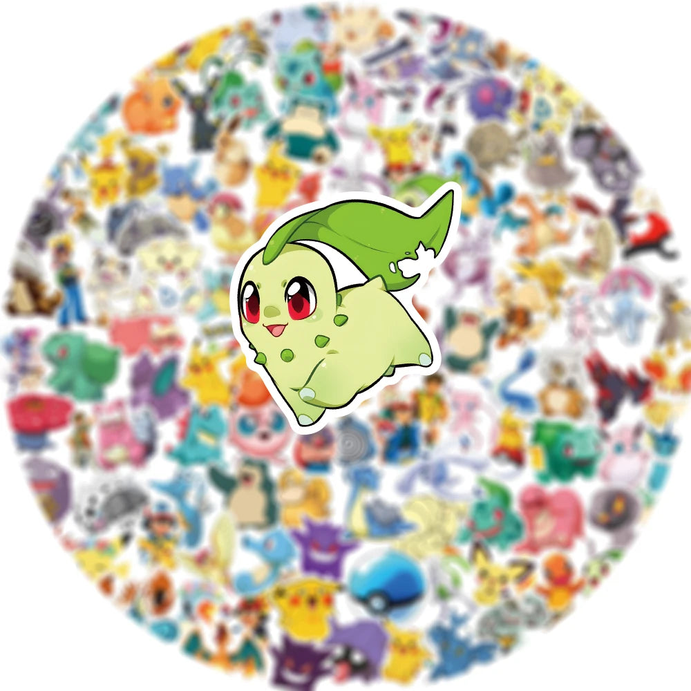 50/100/200pcs Pokemon Anime Stickers Pikachu Kawaii Sticker Laptop Suitcase Skateboard Guitar Phone Cartoon Kid Gift Toys -…