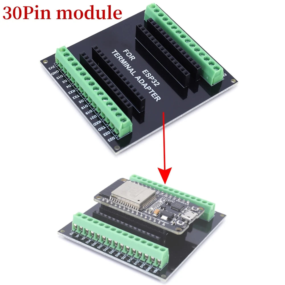 ESP32 32D Development Board / Module Wireless WiFi Bluetooth module Ultra-Low Power Consumption Dual Core 30Pin Smart Home -…