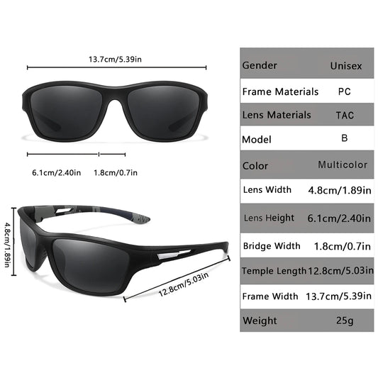 Men's Polarized Fishing Sunglasses Men Women Cycling Driving Hiking Sun Glasses Anti-glare UV400 Eyewear TAC Lens 1 PC - ima…