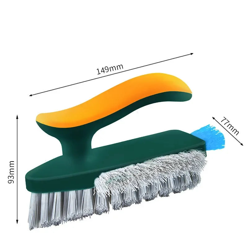 2PCS Multifunction Tile and Grout Cleaning Brush Corner Scrubber Tub Floor Brushes Portable Durable Gap 4 in 1 Cleaning Tool…