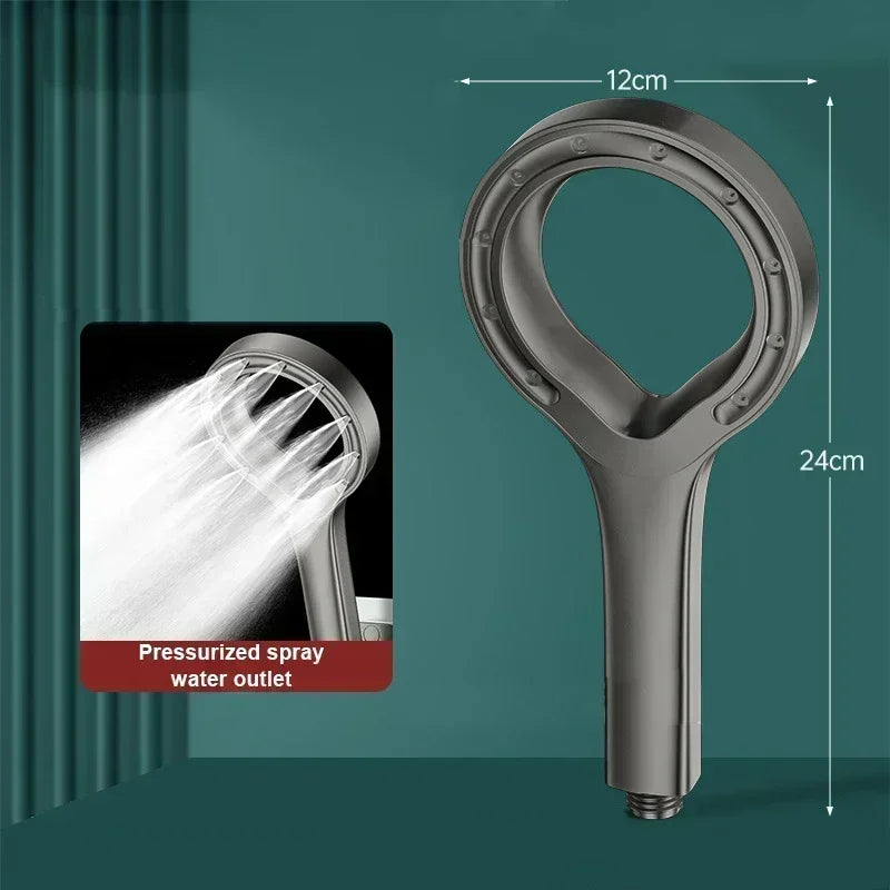 Bathroom Shower Head Pressurized Hand-held Shower Head Large Panel Pressurized Shower Accessories Bathing Tool - image 9