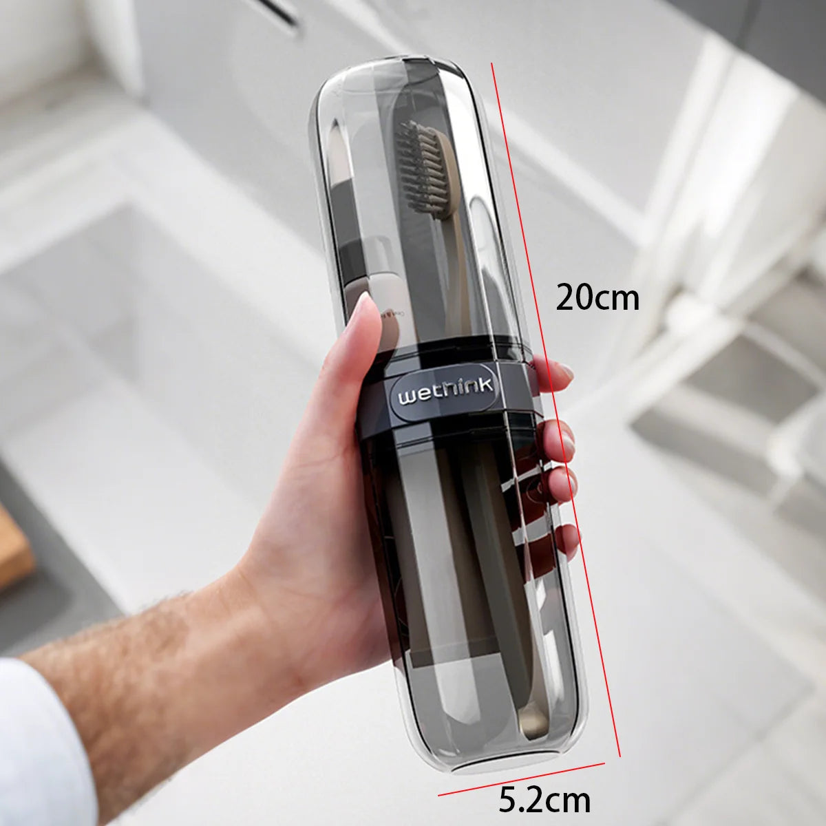 Portable Toothpaste Toothbrush Protect Holder Case Travel Camping Storage Box Protect Toothbrush Toothpaste from Dirt and Da…