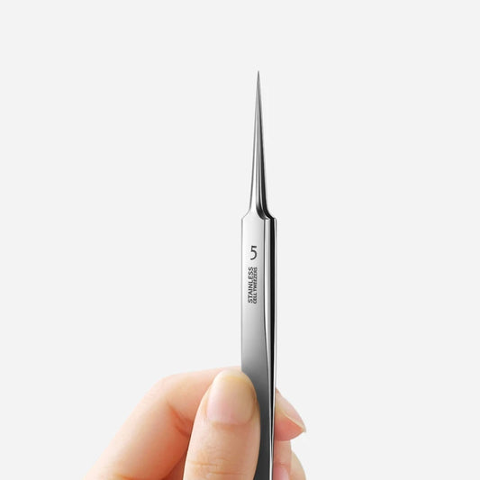 German Ultra-fine No. 5 Cell Pimples Blackhead Clip Tweezers Beauty Salon Special Scraping & Closing Artifact Acne Needle To…
