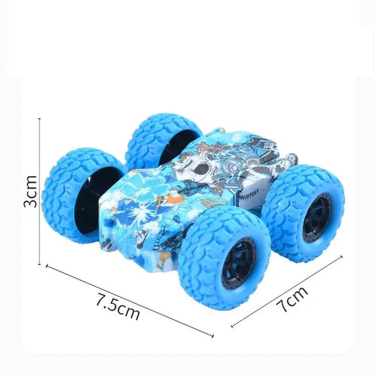 Children's Toy Car Fun Double-Sided Car Inertial Safety Anti-Collision Anti-Fall Kids Model Sliding Off-Road Vehicle - image…