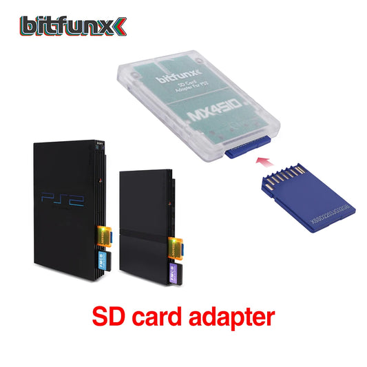 Bitfunx MX4SIO SIO2SD SD/TF Card Adapter Game Reader for PS2 Playstation2 Game Console - image 2