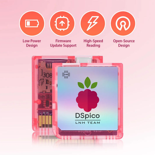Chiscart DSpico Game Reader Cart Injection Molded Transparent Case with RP2040 MCU For NDS NDSL DSi 3DS Console - image 2