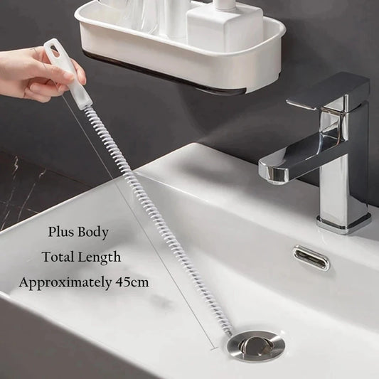 Pipe Dredging Brush Bathroom Hair Sewer Sink Cleaning Brush Drain Cleaner Flexible Cleaner Clog Plug Hole Remover Tool - ima…