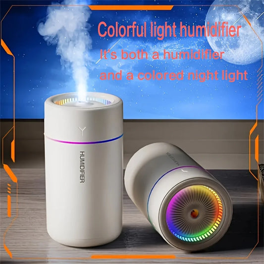 1pc Car Humidifier Colorful LED Aromatherapy Humidifier Silent Ultrasonic Air Aromatherapy Machine Suitable for Bedroom Offi…