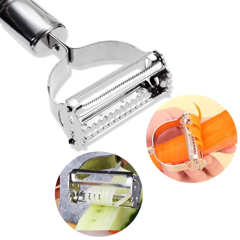 High Quality Stainless Steel Potato Cucumber Carrot Grater Julienne Peeler Vegetables Fruit Peeler Vegetable Slicer - image 6