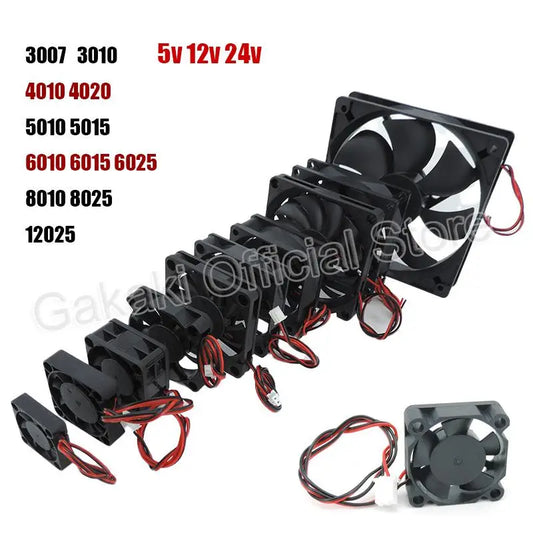4010 12025 8010 30mm DC 5V 12V 24V Cooling Fan Brushless Motor Case Quiet 40MM 50MM 60MM 70MM 80MM 90MM 120MM for 3D Print 2…