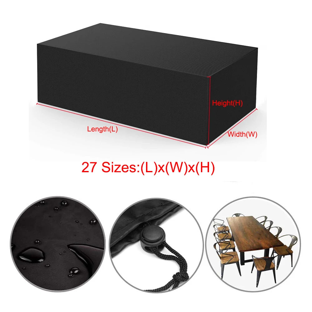 Real Outdoor Cover for Garden Furniture, Patio Garden Furniture, Rain and Snow Chair Cover, Sofa Table and Chair Dust Cover…