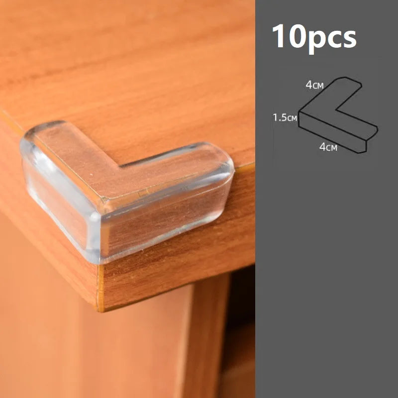 4Pcs/10PCS Children Baby Safety Silicone Protector Table Corner Edge Protection Cover Children Anticollision Edge Guards - i…