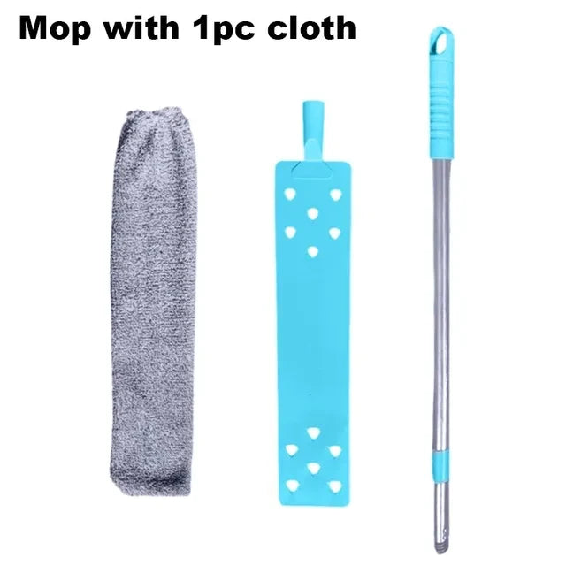 Dust Removal Brush Long Handle Portable Cleaning Mop Microfiber Gap Dust Removal Cleaner Bed Head Sofa Brush Cleaning Tool -…