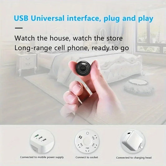 1080P HD Mini WiFi Camera Indoor Safety Security Surveillance Baby Monitor Night Vision Camcorder IP Cam Audio Video Recorde…