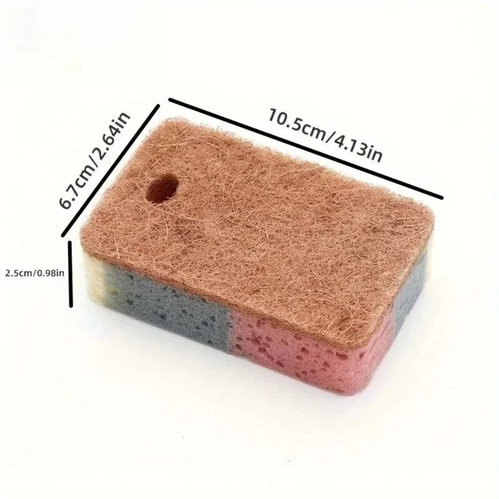 Double Sided Sponge Multipurpose Cleaning Sponge for Dishwashing and Stain Removal Durable Kitchen Bathroom Cleaning Tools -…