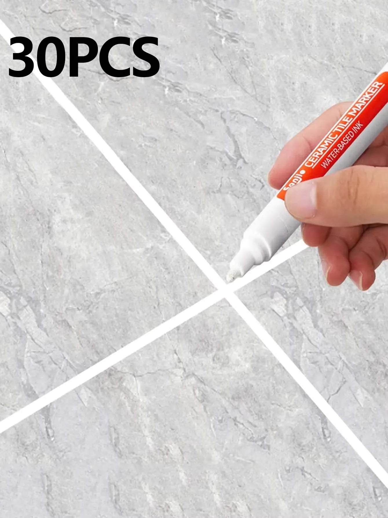 1/5/10/30PC Ceramic tile bathroom wall floor tile gap color repair anti-mildew waterproof whiteboard color repair pen - imag…