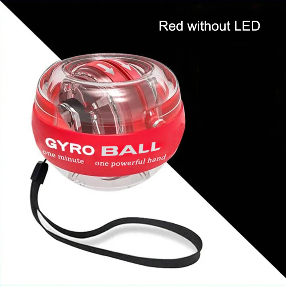 Self-starting Gyro Ball Gyroscopic Power Wrist Ball Forearm Exerciser Arm Hand Muscle Force Trainer Gyroball Home Gym - imag…
