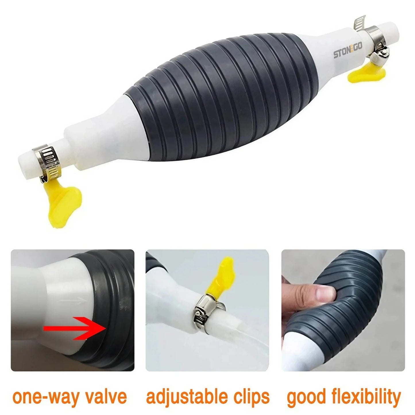 Car Fuel Gas Hand Primer Manual Pump Fuel Line Pump Fuel Pumps Car Tool Transfer Primer - image 6