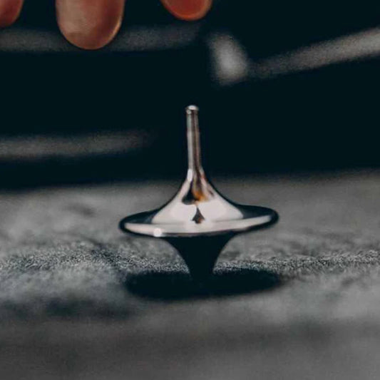 Metal Gyro Hot Movie Totem Silver Hand Spinning Top Fingertips Small Cyclone Gyroscope Antistress Fidget Toys For Children G…