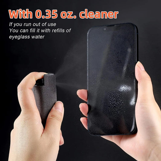 2 in 1 Microfiber Screen Cleaner Spray Bottle Mobile Phone Tablet Computer Microfiber Cloth Cleaning Wipes For iPhone Samsun…
