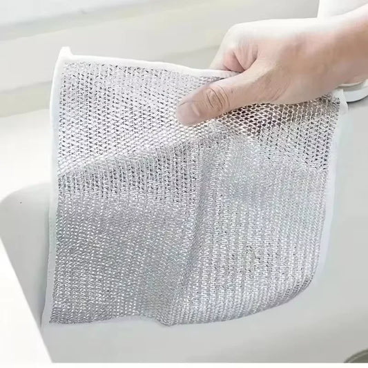 Metal Wire Dish Cloths, Reusable Household Dish Scrubbers, Replace Steel Wool Pads - image 2