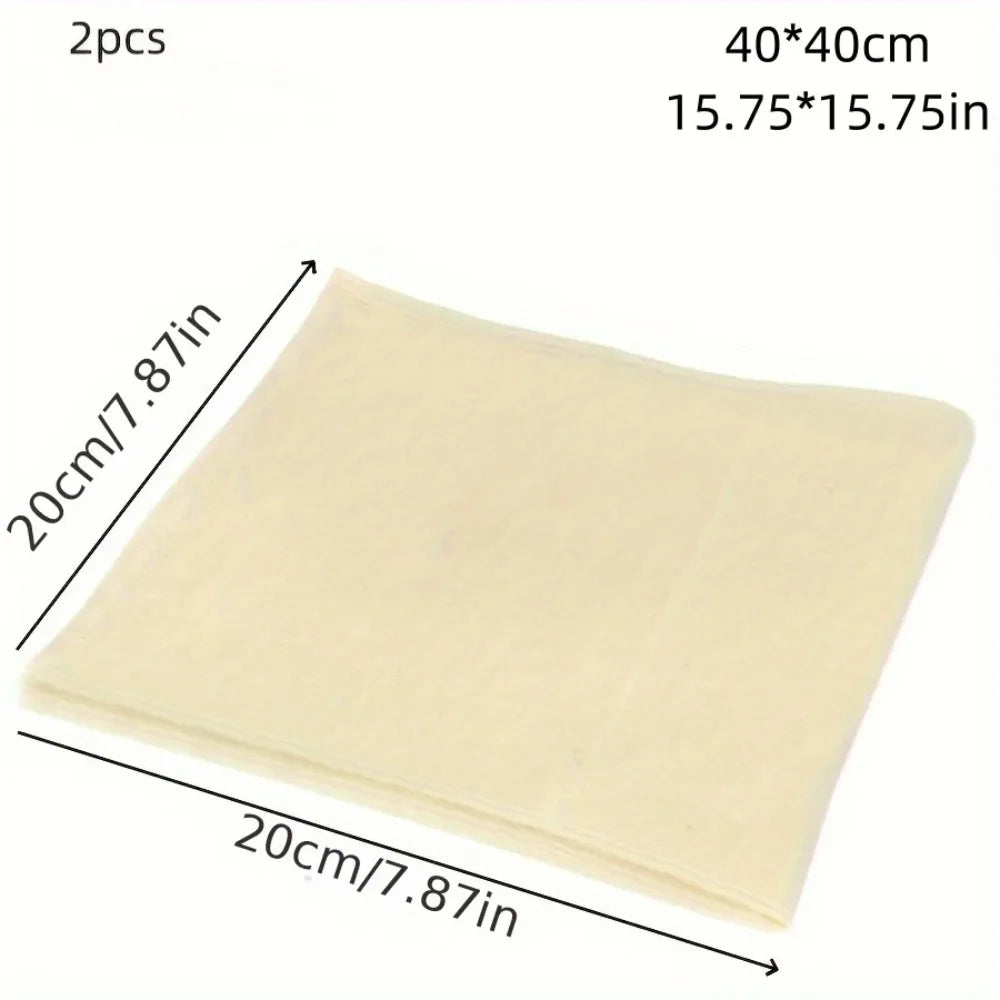 HOT! 2pcs High Density Cotton Steamer Cloth Soybean Milk Filter Curd Filter Kitchen Insulation Gauze Residue Cover Kitchen T…