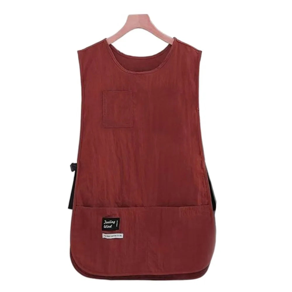Waterproof Stain-Resistant Apron Nylon Vest Style Breathable Sleeved Apron Anti Dirty Multipurpose Kitchen Aprons - image 13