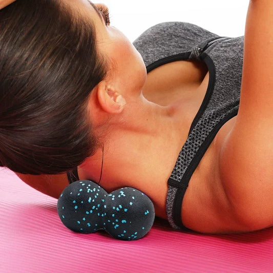 EPP 8cm Peanut Balls Body Massage Fascia Ball High Density Muscle Relaxation Lacrosse Fitness Yoga Myofascia Ball Relieve Pa…