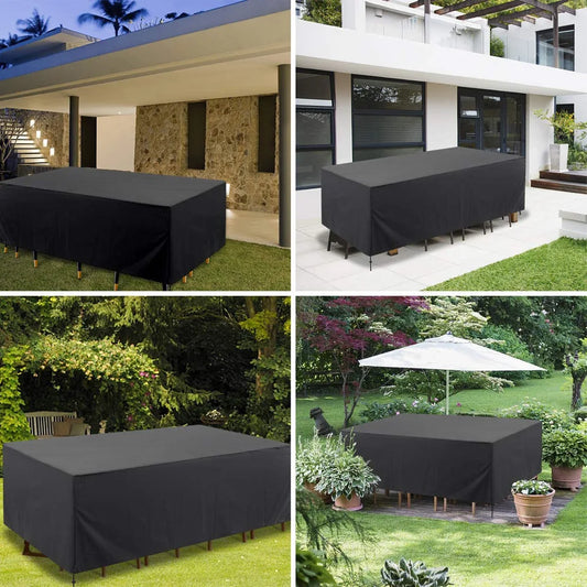 Outdoor Furniture Dust And Waterproof Cover Cloth OxfordCloth Garden Furniture Cover, Courtyard Sofa Table And Chair Cover -…