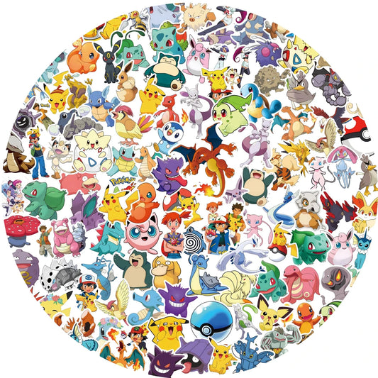 50/100/200pcs Pokemon Anime Stickers Pikachu Kawaii Sticker Laptop Suitcase Skateboard Guitar Phone Cartoon Kid Gift Toys -…