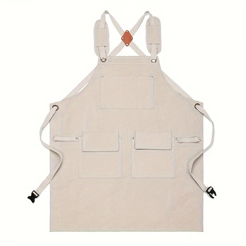 Good Thickened High Quality Cotton Canvas Summer Waterproof Apron Catering Shop Kitchen Home Gardening Commercial Waist Apro…