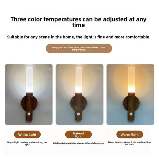 LED Night Light USB Charging Intelligent Human Induction For Bedside Cabinet Home Wardrobe Lighting Motion Sensor Light Led…