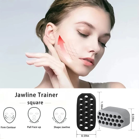 Silicone Jaw Exerciser Facial Toner & Jawline Fitness Ball Neck Toning Equipment Facial Beauty Tool Double Chin Exerciser -…