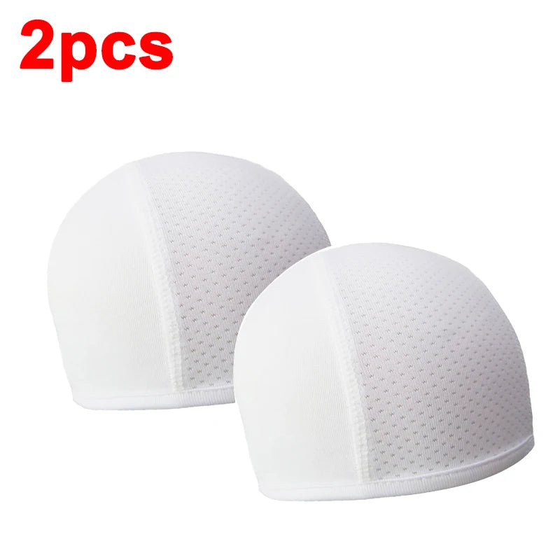 1/2pcs Motorcycle Helmet Inner Cap Hat Quick Dry Breathable Hat Racing Cap Under Helmet Beanie Cap Motocross Motor Helmet Ha…