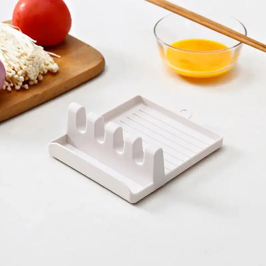 1PC Kitchen Spatula Rack Pot Lid Rack Shelves Countertop Shovel Spoon Shelf Soup Spoon Pad Put Soup Spoon Chopsticks Holder…