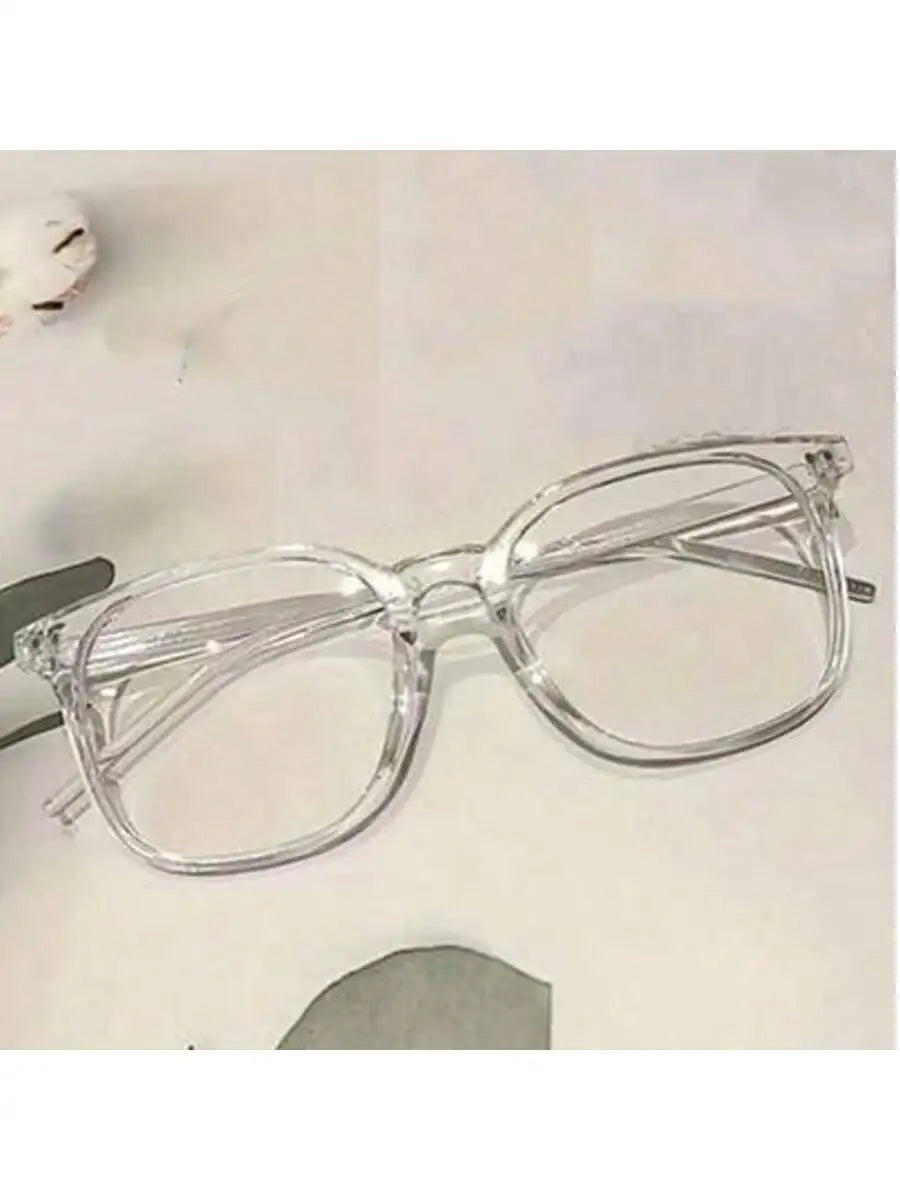 1/2/3 Pairs of Universal Fashion Glasses, Square-Framed Glasses, Fashionable Campus Style, Clear Black Frame, Back to School…