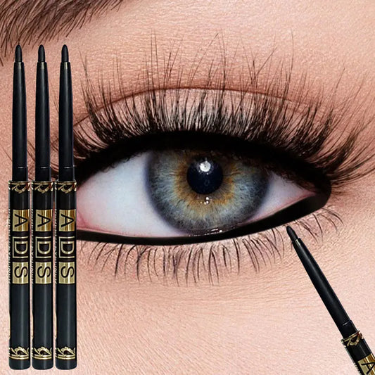 3PCS/9PCS Long-Lasting Waterproof Black Eyeliner Pencil -Smudge-Proof Sweat-Resistant for Bold Eye Makeup, ldeal Gift - imag…