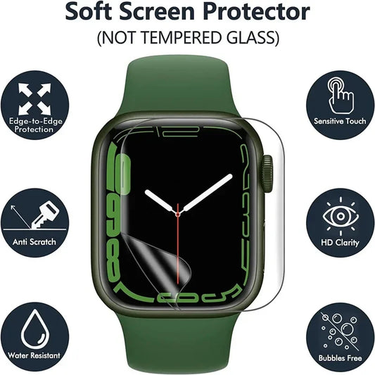 5PCS Hydrogel Film for Apple Watch 9 5 6 SE 3 2 1 40MM 44MM 42MM 38MM Screen Protector for Apple Watch Ultra 49MM 7 8 41MM 4…